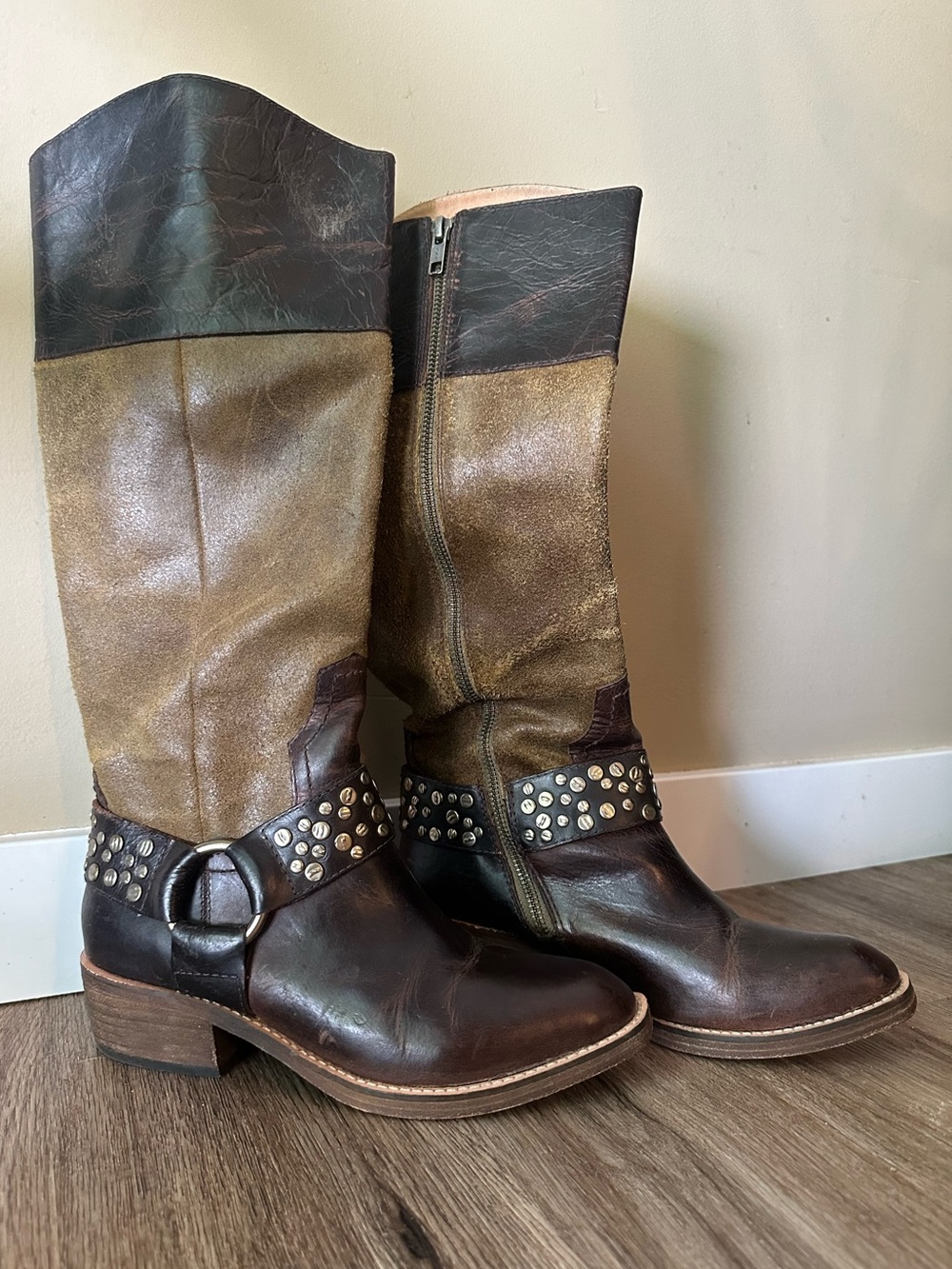 Lucchese, Spirit by Lucchese Riding / Cowgirl leather boots, size 7